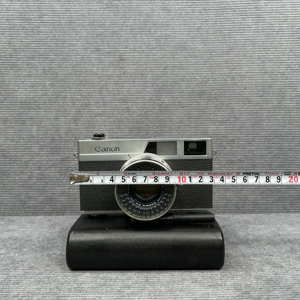 Vintage Canon Canonet 35mm Rangefinder Film Camera w/ Leather Case Japan Untest